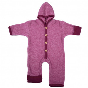 Overall lână merinos fleece si bumbac, Cosilana - Wine Red