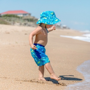 Pantaloni scurti cu scutec/slip de inot integrat Iplay UPF 50+ -  Aqua Dinosaurs