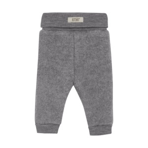 Pantaloni lână merinos fleece Huttelihut - Grey Melange