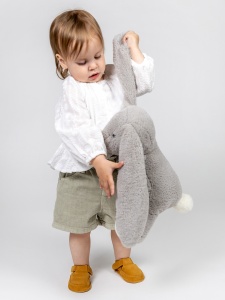 Pantofi barefoot piele intoarsa - Erda Camel