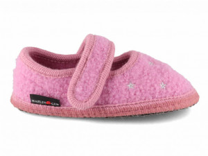 Pantofi interior din lână Haflinger - Starlight Babyrose