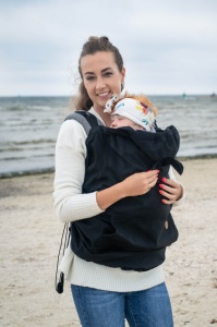 Protecție babywearing softshell - Lennylamb, Black