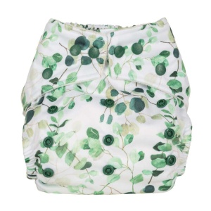 Scutec textil refolosibil cu buzunar Baba+Boo Eucalyptus