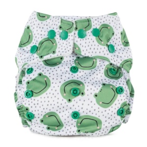 Scutec textil refolosibil cu buzunar Baba+Boo Frogs