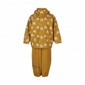 Set/Costum de ploaie Celavi - Elephant/Mineral Yellow
