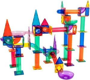 Set PicassoTiles Traseu pentru bile (marble run) - 150 de piese