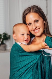 Sling cu inele Lennylamb - Emerald
