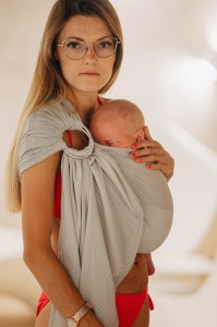 Sling cu inele pentru apa Lennylamb - Grey Mesh