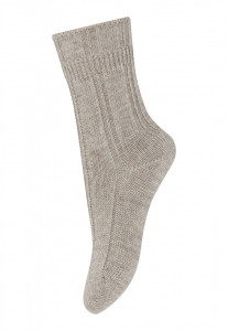 Șosete lână merinos și bambus (copii și femei) Mp Denmark - Chunky Bee Light Brown