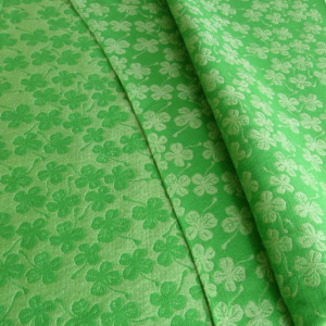 Wrap tesut, portbebe , DIDYMOS - Green Clover size 3 (3,2 m) (bumbac+canepa+matase)