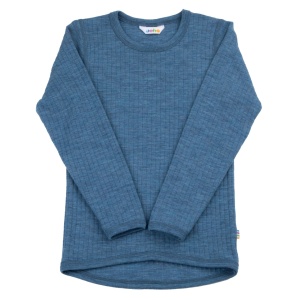 Bluză femei lână merinos Joha - Basic Blue