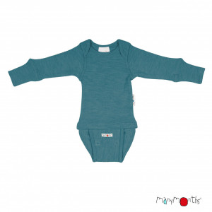Body/Bluza (2 in 1) ManyMonths lână merinos - Sea Grotto