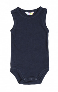 Body/maiou Joha lână merinos - Basic Navy