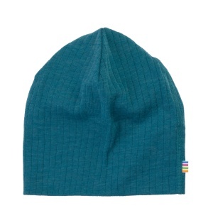 Caciulă dublată lână merinos Joha - Turquoise
