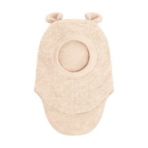 Cagulă dublată lână merinos fiartă Huttelihut - Teddy Sand Melange