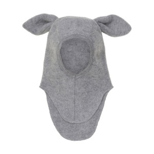 Cagulă lână merinos fleece Huttelihut - Grey Melange