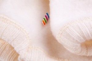 Cardigan lână merinos fleece, Joha - Basic White