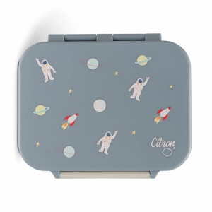 Caserolă gustări din Tritan cu 3 compartimente Citron - Spaceship