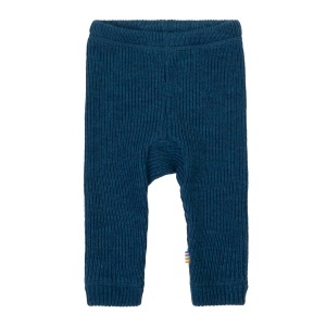 Colanți lână merinos Joha - Rib Dark Blue