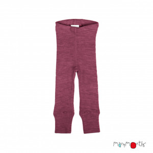 Colanți Manymonths lână merinos - Dark Cerise