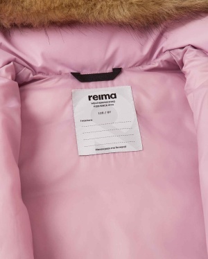 Geacă lungă de iarnă Reima Luvia - Grey Pink