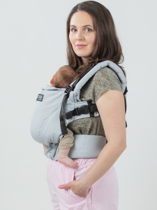 Isara The One, Pearl Grey, Marsupiu Ergonomic