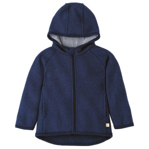 Jachetă lână merinos fiartă Disana - Indigo