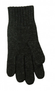 Mănuși din lână fiartă Joha - Dark Brown