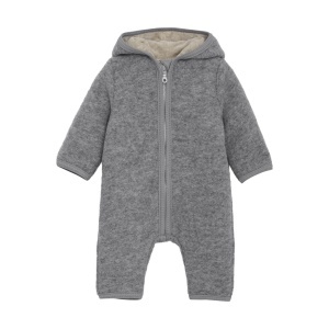 Overall dublat lână fiartă Huttelihut - Grey