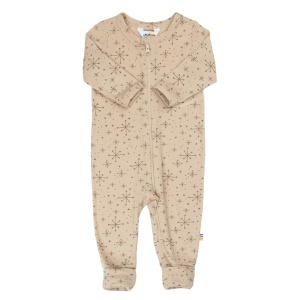 Overall lână merinos cu/fara sosete Joha - Snowflake Beige