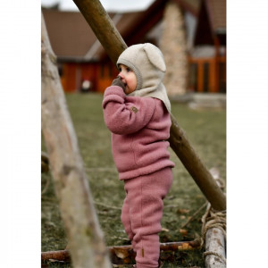 Pantaloni din lână merinos Mikk-line - Burlwood