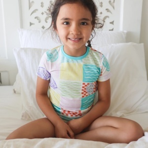 Pijama de vară bambus Zipster - Seashell