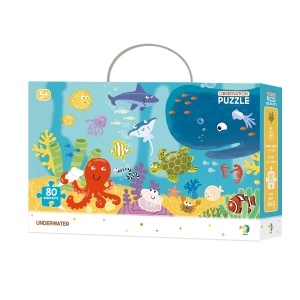 Puzzle de observare, Animale marine, 80 piese - Dodo Toys