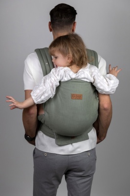 RESIGILAT: Isara Elite, Sage Green Linen, Marsupiu Ergonomic (100% In) - Img 7