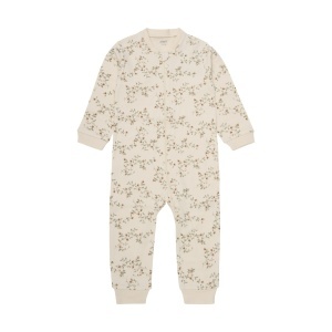 Salopetă cu fermoar din bumbac Pippi - Offwhite ( 1 buc.)