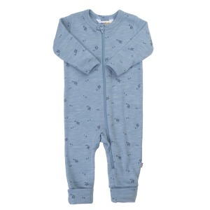 Salopetă lână merinos cu/fara sosete Joha - Blue Melange