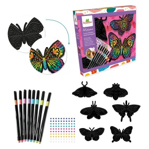Set creativ cu markere metalice, Fluturi - Img 2