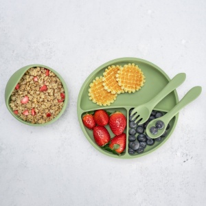 Set Diversificare, AppeKids, 100% Silicon, Basic - Raw Green - Img 6