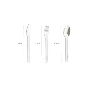 Set tacâmuri din inox cu husă din silicon cu fermoar, Citron - Green - Img 6