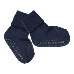 Șosete antiderapante din lână merinos GoBabyGo - Midnight Blue