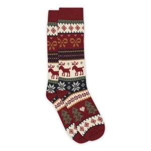 Șosete lungi lână merinos femei Mp Denmark - Joy Karanda Red