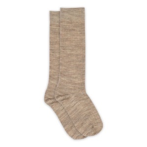 Sosete lungi lână merinos mp Denmark- Rib Light Brown