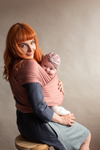 Wrap elastic Isara - Rusty Rose