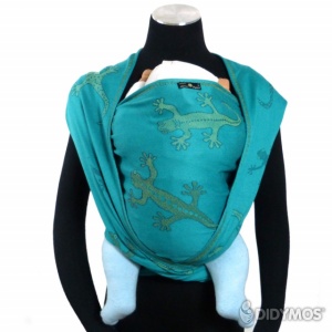 Wrap tesut, portbebe , Didymos - Geckos Emerald size 4 (3,7 m)