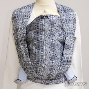 Wrap tesut, portbebe , Didymos Prima Dark Blue-White, size 7 (5,2 m)