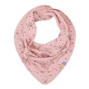 Bavețică/eșarfă lână merinos Joha - Snowflake Rosa