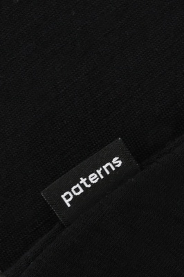 Bluză de corp femei lână merinos extrafină Paterns - Black