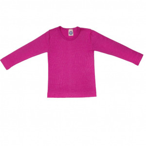 Bluza lână merinos si mătase - Pink, Cosilana