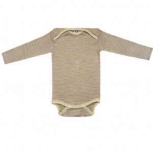 Body Cosilana din lână merinos și mătase - Green Plum