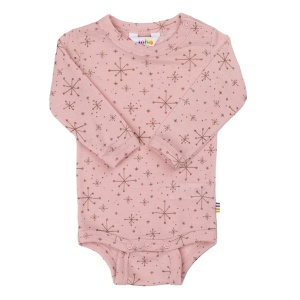 Body lână merinos Joha - Snowflake Rosa